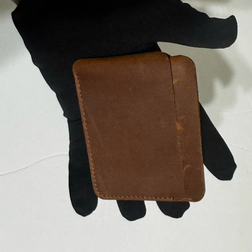 Card Holder I Set of 4 I Sophisticated I Brown & Black Leather